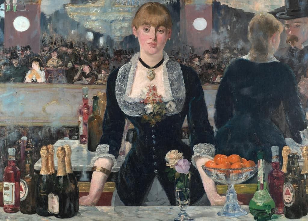 A Bar at the Folies-Bergère - Édouard Manet - Greetings Card by Édouard Manet