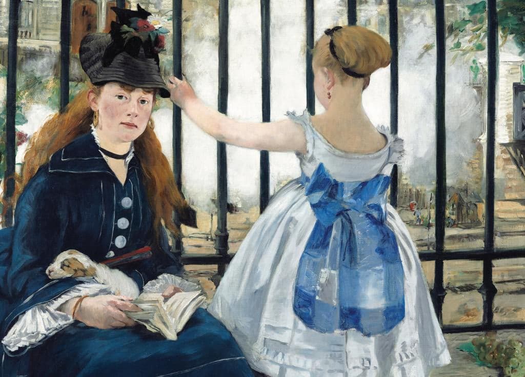 The Railway - Édouard Manet - Greetings Card by Édouard Manet