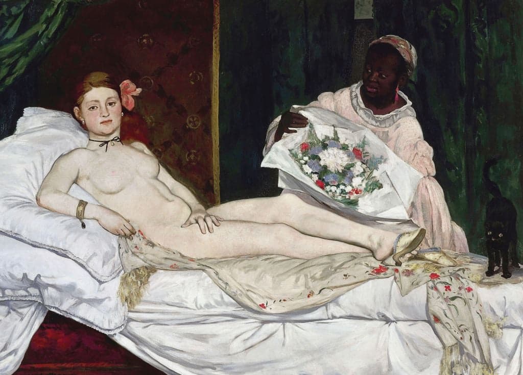 Olympia - Édouard Manet - Greetings Card by Édouard Manet