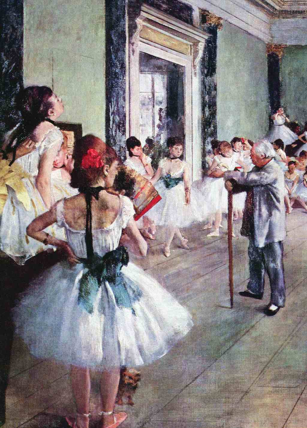 The Ballet Class - Edgar Degas - Greetings Card by Edgar Degas