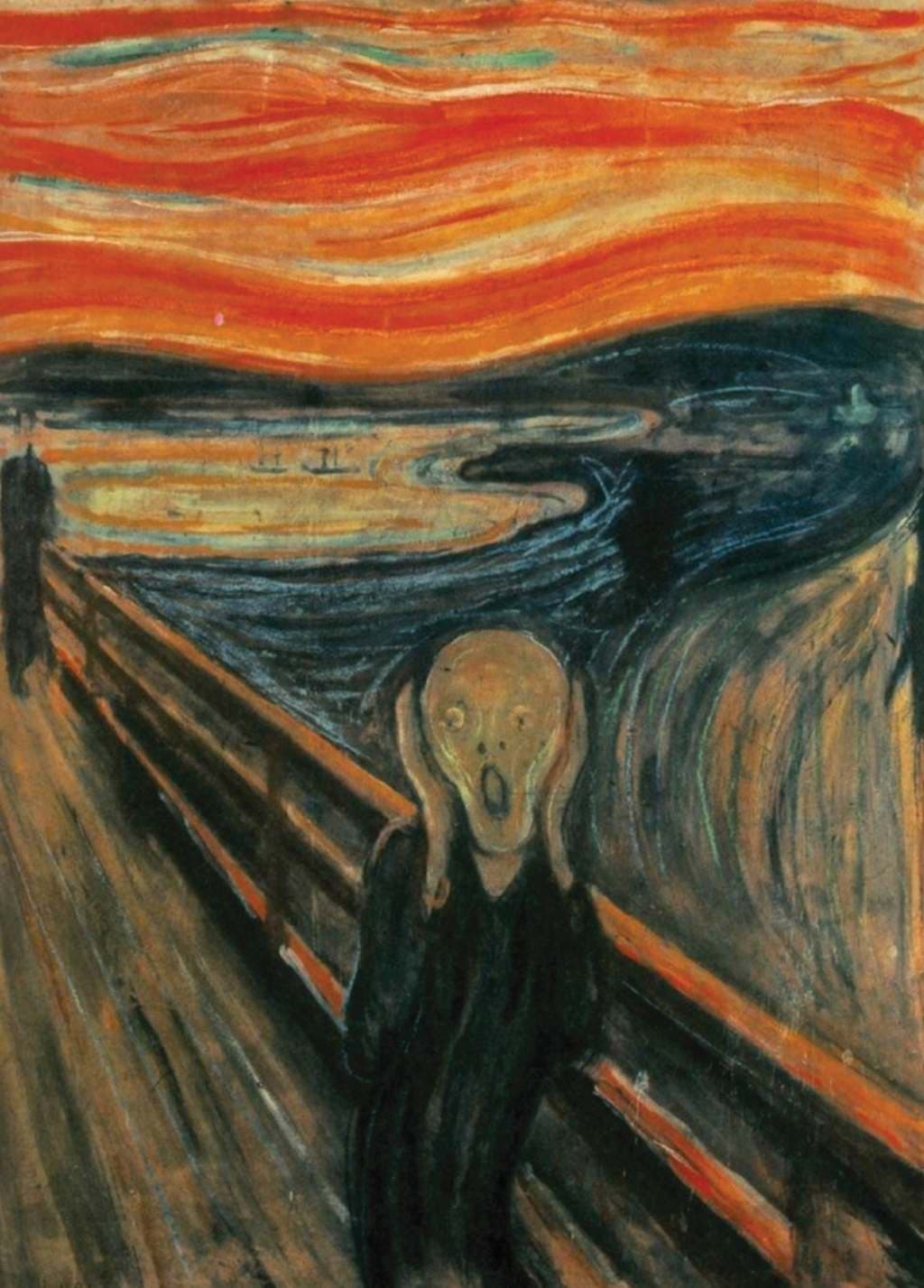 The Scream - Edvard Munch - Greetings Card by Edvard Munch