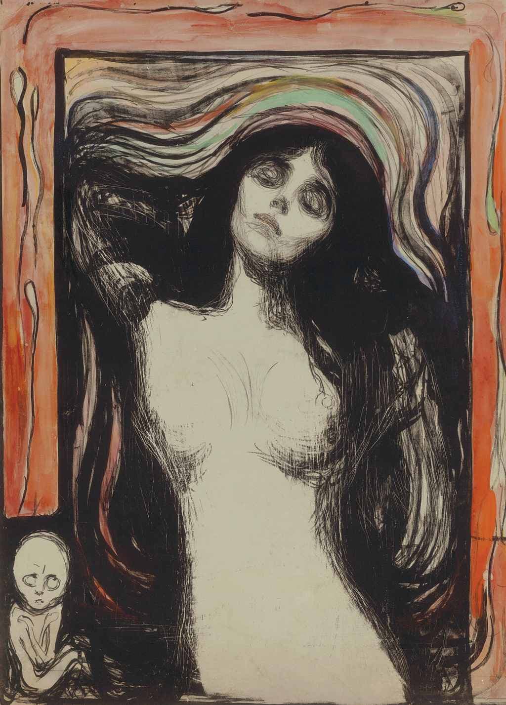 Madonna - Edvard Munch - Greetings Card by Edvard Munch