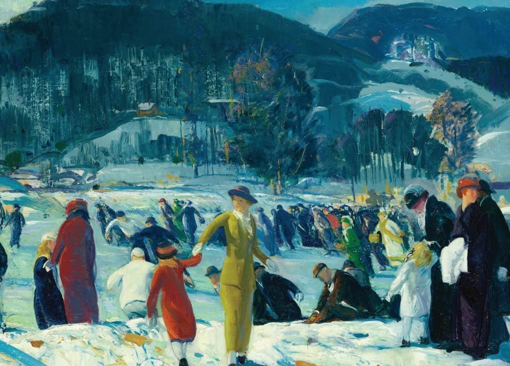 Love of Winter - George Wesley Bellows - Greetings Card by George Wesley Bellows
