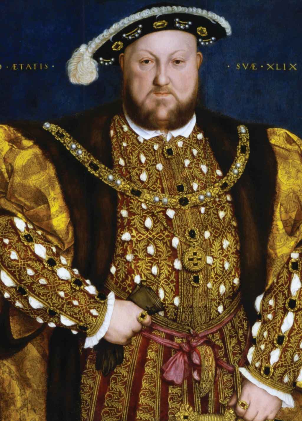 Portrait of Henry VIII - Hans Holbein the Younger - Greetings Card by Hans Holbein the Younger