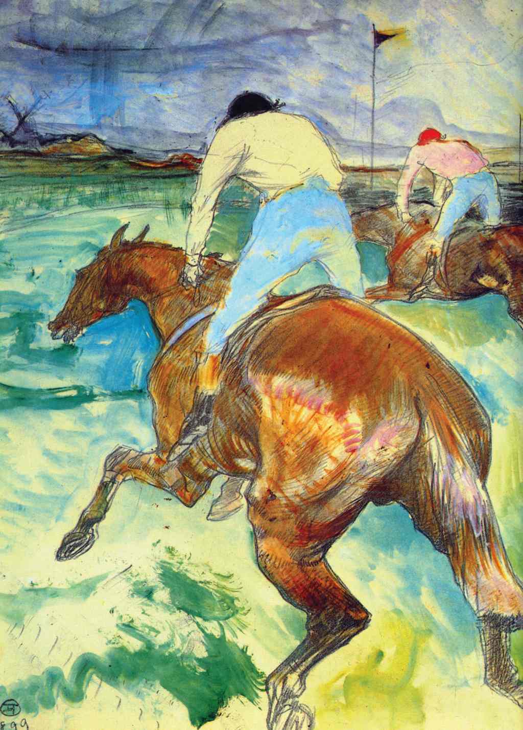 The Jockey - Henri de Toulouse-Lautrec - Greetings Card by Henri de Toulouse-Lautrec