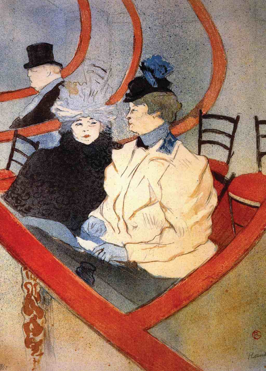 La Grande Loge - Henri de Toulouse-Lautrec - Greetings Card by Henri de Toulouse-Lautrec