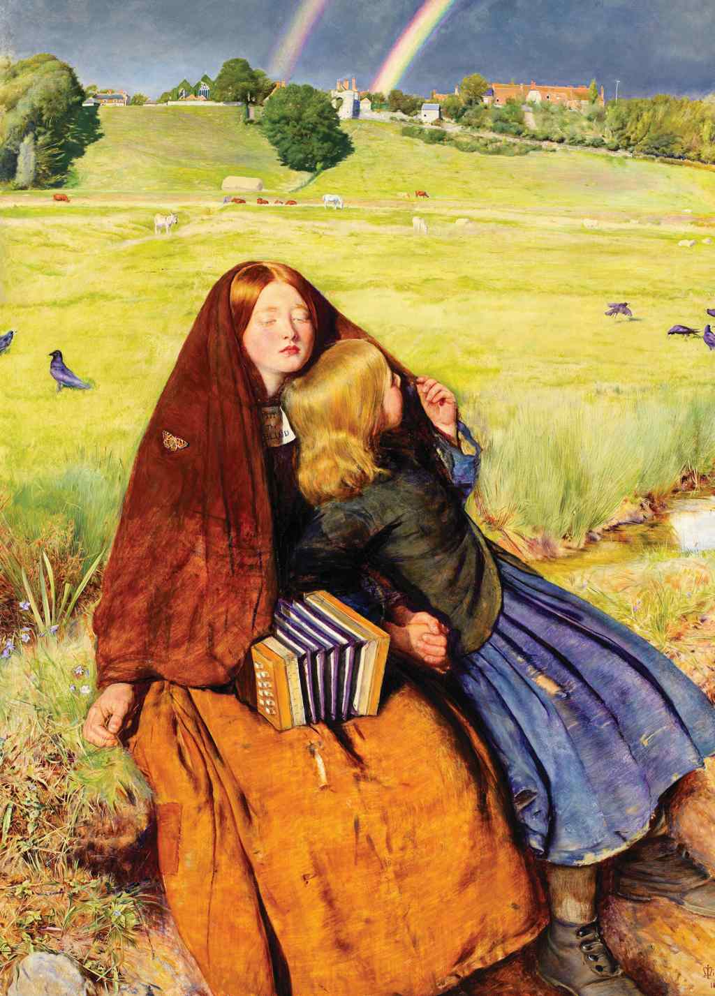 The Blind Girl - John Everett Millais - Greetings Card by John Everett Millais