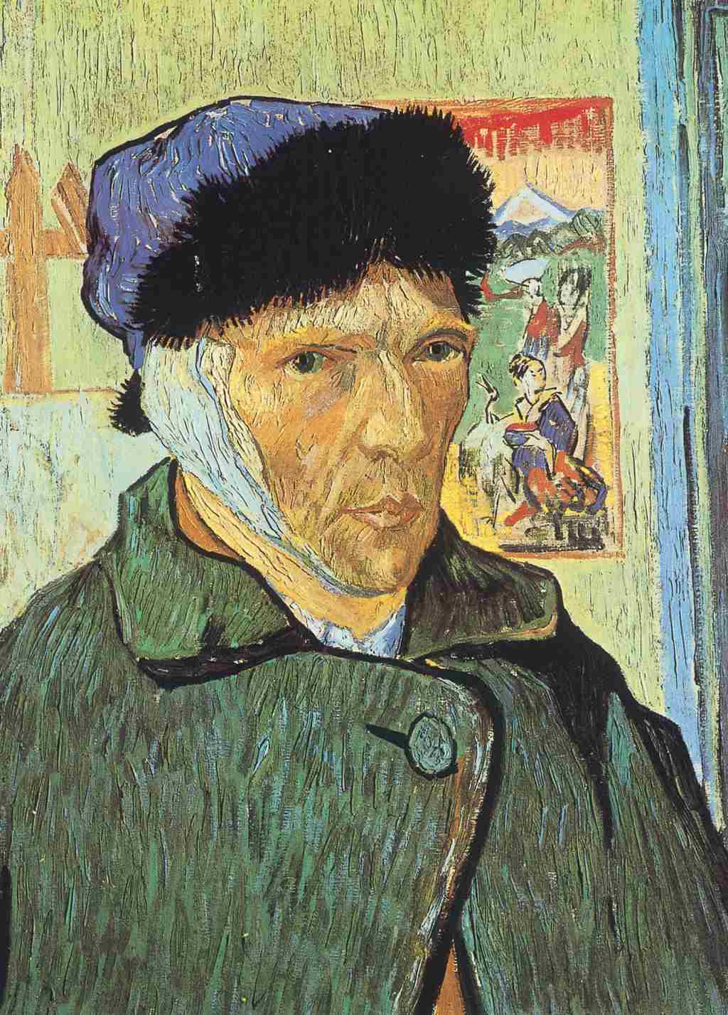 Self Portrait With Bandaged Ear - Vincent Van Gogh - Greetings Card by Vincent Van Gogh