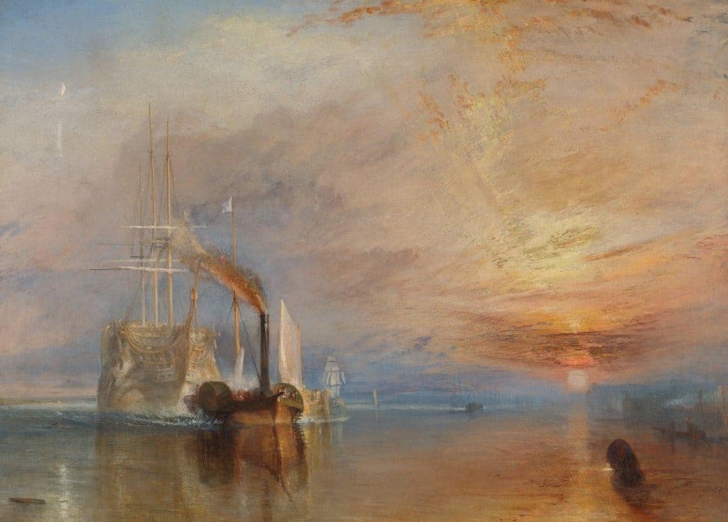 The Fighting Temeraire Tugged to Her Last Berth to be Broken Up, 1838 - J. M. W. Turner - Greetings Card by J. M. W. Turner