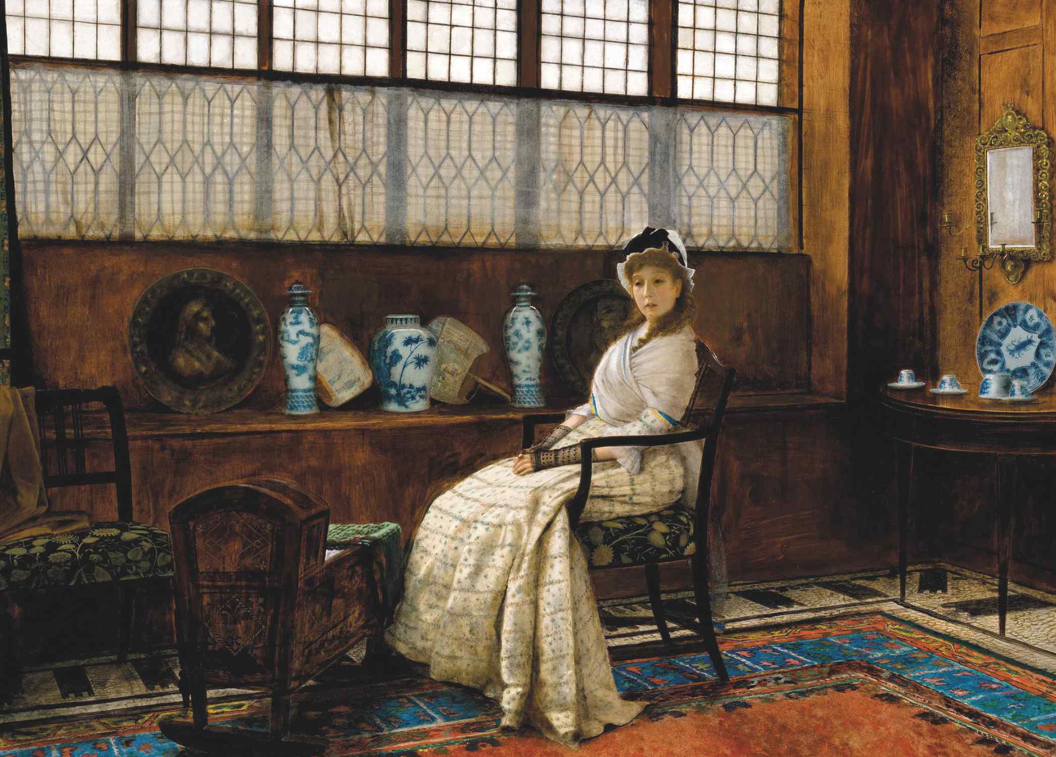 The Cradle Song - John Atkinson Grimshaw - Greetings Card by John Atkinson Grimshaw