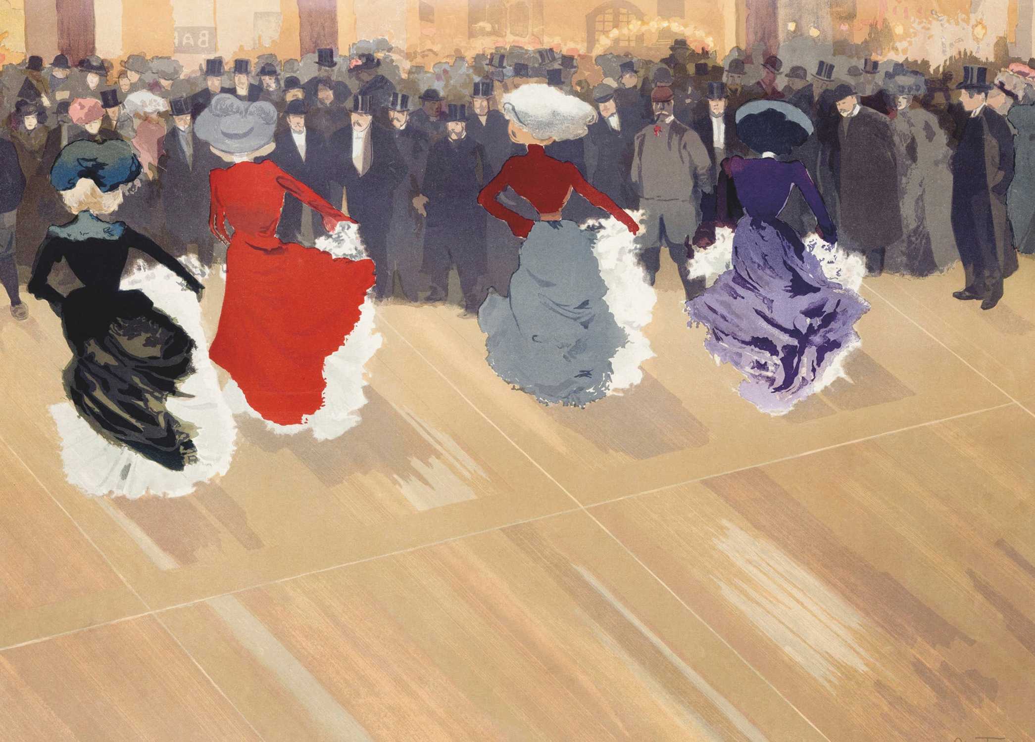 Le Quadrille - Louis Abel-Truchet - Greetings Card by Louis Abel-Truchet