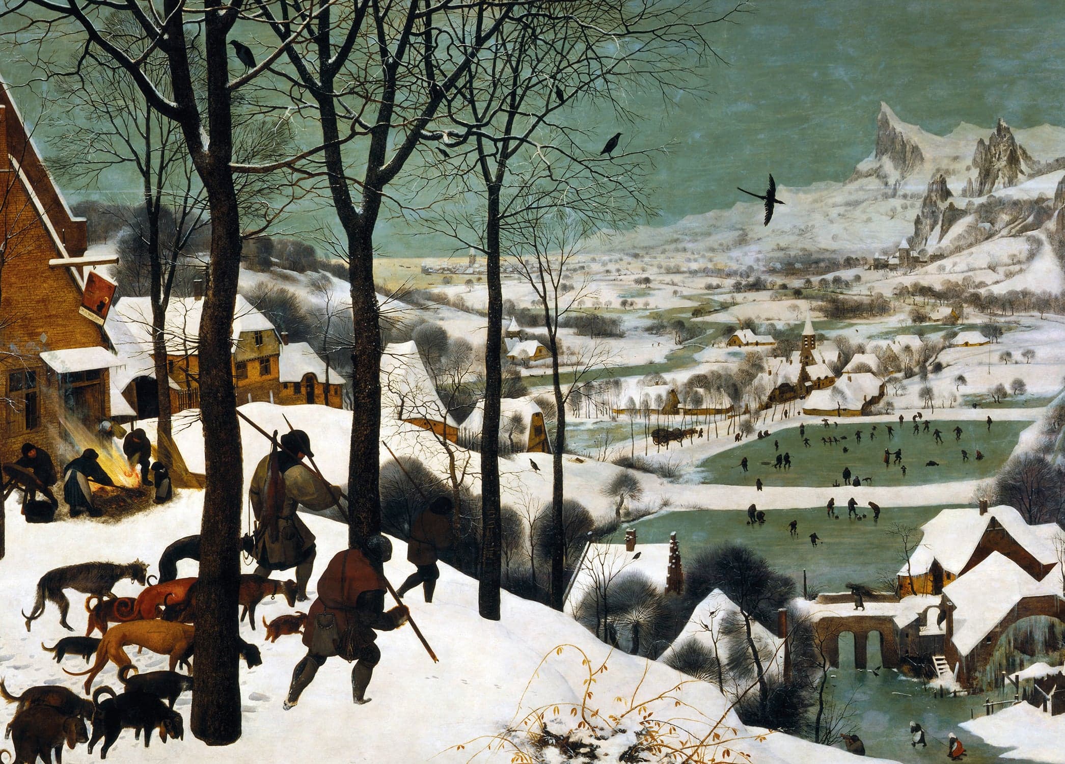 The Hunters in the Snow - Pieter Bruegel the Elder - Pack of 10 Christmas Cards by Pieter Bruegel the Elder