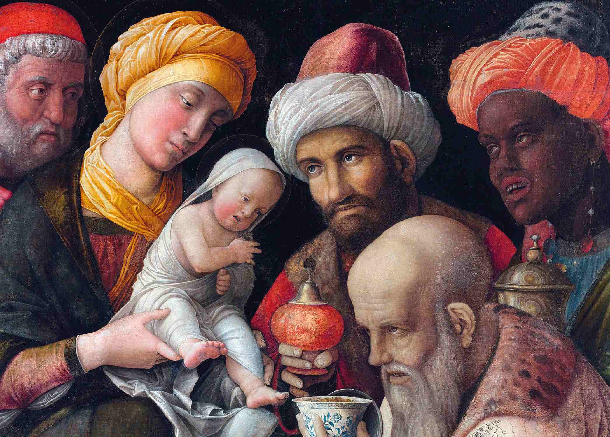 Adoration of the Magi - Andrea Mantegna - Pack of 10 Christmas Cards by Andrea Mantegna