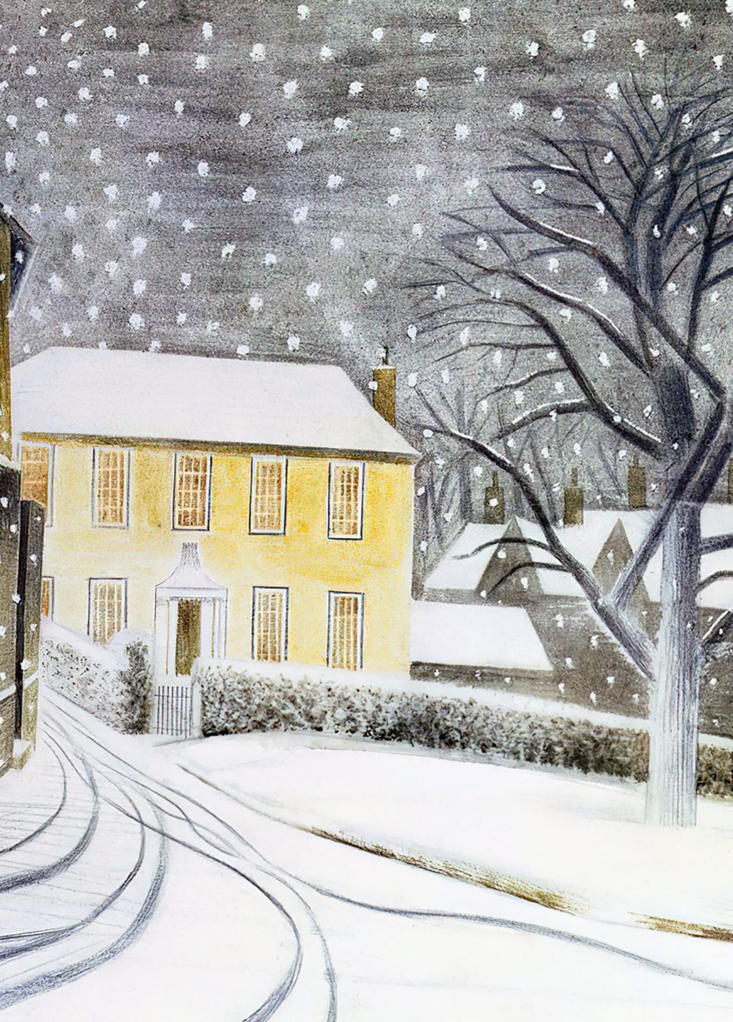 Halstead Road in Snow by Eric Ravilious